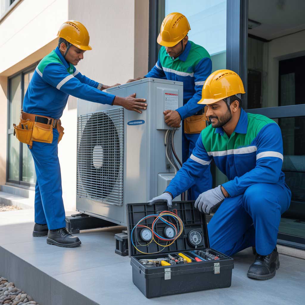 HVAC installation for commercial buildings